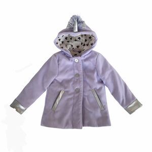 Cat & Jack Girls Flannel Unicorn Coat 4T